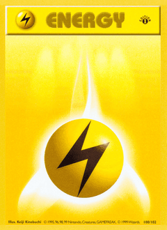 Lightning Energy #100 — Pokemon Base Set