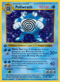 Poliwrath #13 — Pokemon Base Set