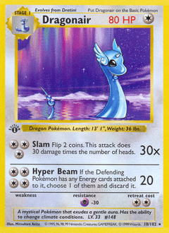 Dragonair #18 — Pokemon Base Set