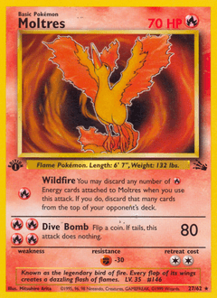Moltres #27 — Pokemon Fossil