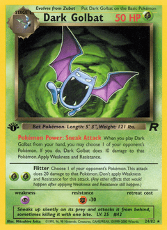Dark Golbat #24 — Pokemon Team Rocket