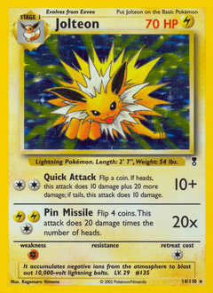 Jolteon #14 — Pokemon Legendary Collection