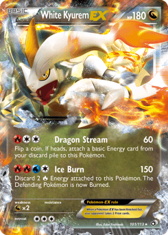 White Kyurem EX #101 — Pokemon Legendary Treasures