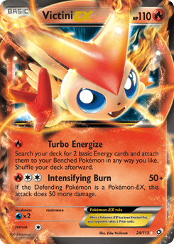 Victini EX #24 — Pokemon Legendary Treasures