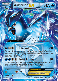 Articuno EX #25 — Pokemon Plasma Storm