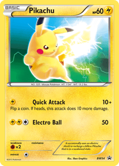 Pikachu #BW54 — Pokemon Promo
