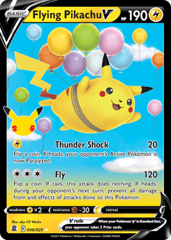 Flying Pikachu V #6 — Pokemon Celebrations