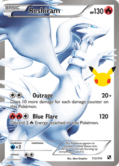 Reshiram #113 — Pokemon Celebrations