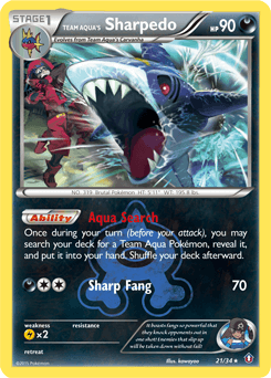 Team Aqua's Sharpedo #21 — Pokemon Double Crisis