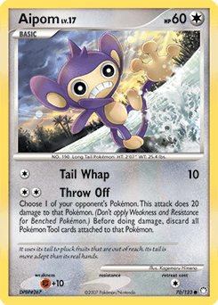 Aipom #70 — Pokemon Mysterious Treasures