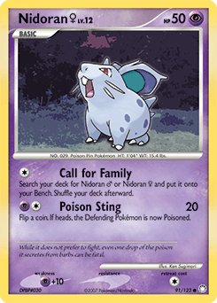 Nidoran F #91 — Pokemon Mysterious Treasures