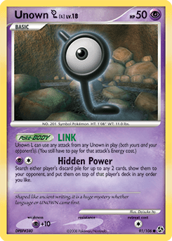 Unown L #91 — Pokemon Great Encounters