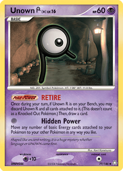 Unown R #77 — Pokemon Legends Awakened