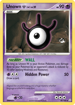 Unown W #80 — Pokemon Legends Awakened