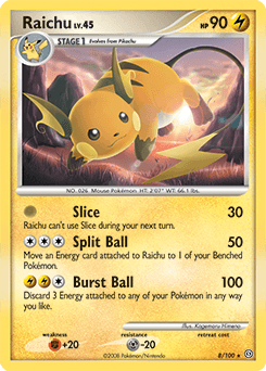 Raichu #8 — Pokemon Stormfront
