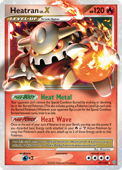 Heatran LV. X #97 — Pokemon Stormfront