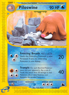 Piloswine #24 — Pokemon Skyridge