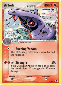 Arbok #13 — Pokemon Dragon Frontiers