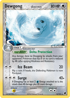 Dewgong #15 — Pokemon Dragon Frontiers