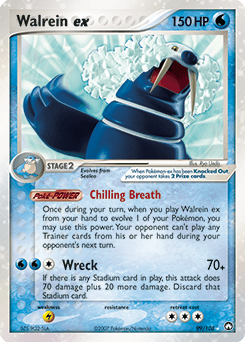 Walrein EX #99 — Pokemon Power Keepers