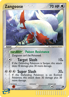 Zangoose #14 — Pokemon Sandstorm