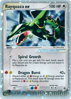 Rayquaza EX #97 — Pokemon Dragon