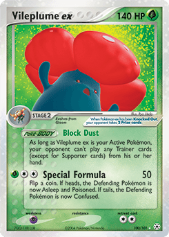 Vileplume EX #100 — Pokemon Hidden Legends
