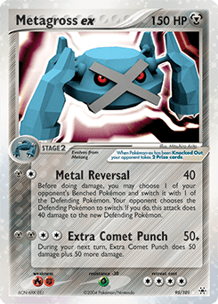 Metagross EX #95 — Pokemon Hidden Legends