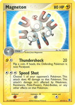 Magneton [Reverse Holo] #27 — Pokemon Fire Red & Leaf Green