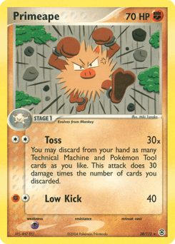 Primeape [Reverse Holo] #28 — Pokemon Fire Red & Leaf Green