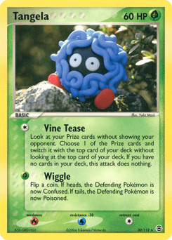 Tangela [Reverse Holo] #30 — Pokemon Fire Red & Leaf Green
