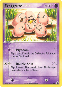 Exeggcute [Reverse Holo] #33 — Pokemon Fire Red & Leaf Green