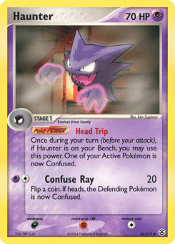 Haunter [Reverse Holo] #34 — Pokemon Fire Red & Leaf Green