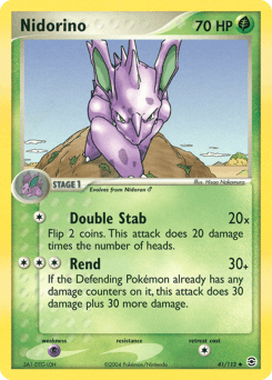 Nidorino [Reverse Holo] #41 — Pokemon Fire Red & Leaf Green