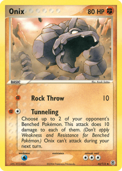 Onix [Reverse Holo] #42 — Pokemon Fire Red & Leaf Green
