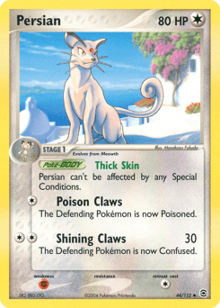 Persian [Reverse Holo] #44 — Pokemon Fire Red & Leaf Green