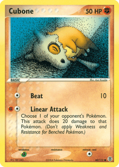 Cubone [Reverse Holo] #60 — Pokemon Fire Red & Leaf Green