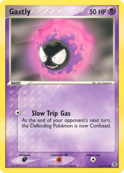 Gastly [Reverse Holo] #63 — Pokemon Fire Red & Leaf Green