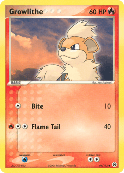 Growlithe #64 — Pokemon Fire Red & Leaf Green