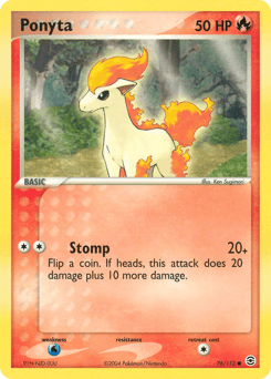 Ponyta [Reverse Holo] #76 — Pokemon Fire Red & Leaf Green
