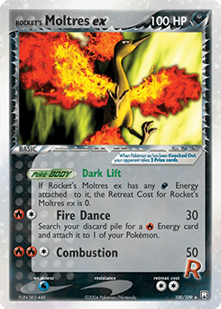 Rocket's Moltres EX #100 — Pokemon Team Rocket Returns