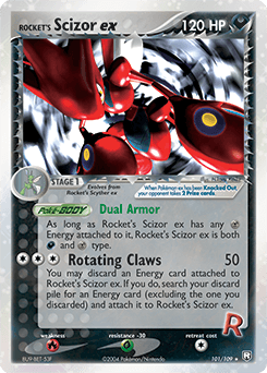Rocket's Scizor EX #101 — Pokemon Team Rocket Returns