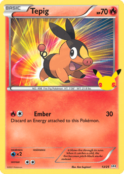 Tepig #13 — Pokemon McDonalds 2021