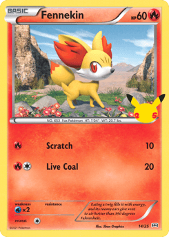 Fennekin #14 — Pokemon McDonalds 2021