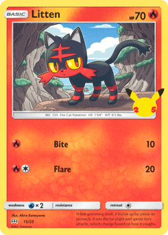 Litten #15 — Pokemon McDonalds 2021