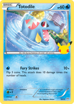 Totodile #18 — Pokemon McDonalds 2021