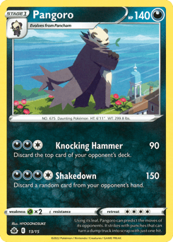 Pangoro #13 — Pokemon McDonalds 2022