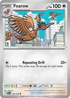 Fearow #103 — Pokemon Mega Evolution