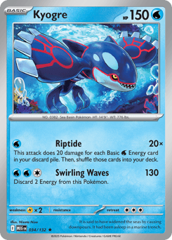 Kyogre #34 — Pokemon Mega Evolution