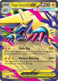 Mega Manectric ex #50 — Pokemon Mega Evolution